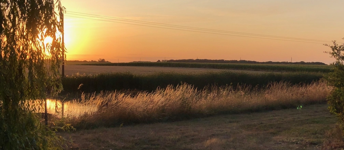 nature randonnee loches brenne couher de soleil