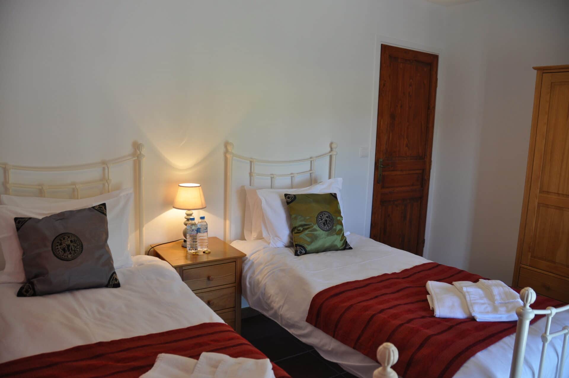 gite piscine beauval loches chambre deux lits saule