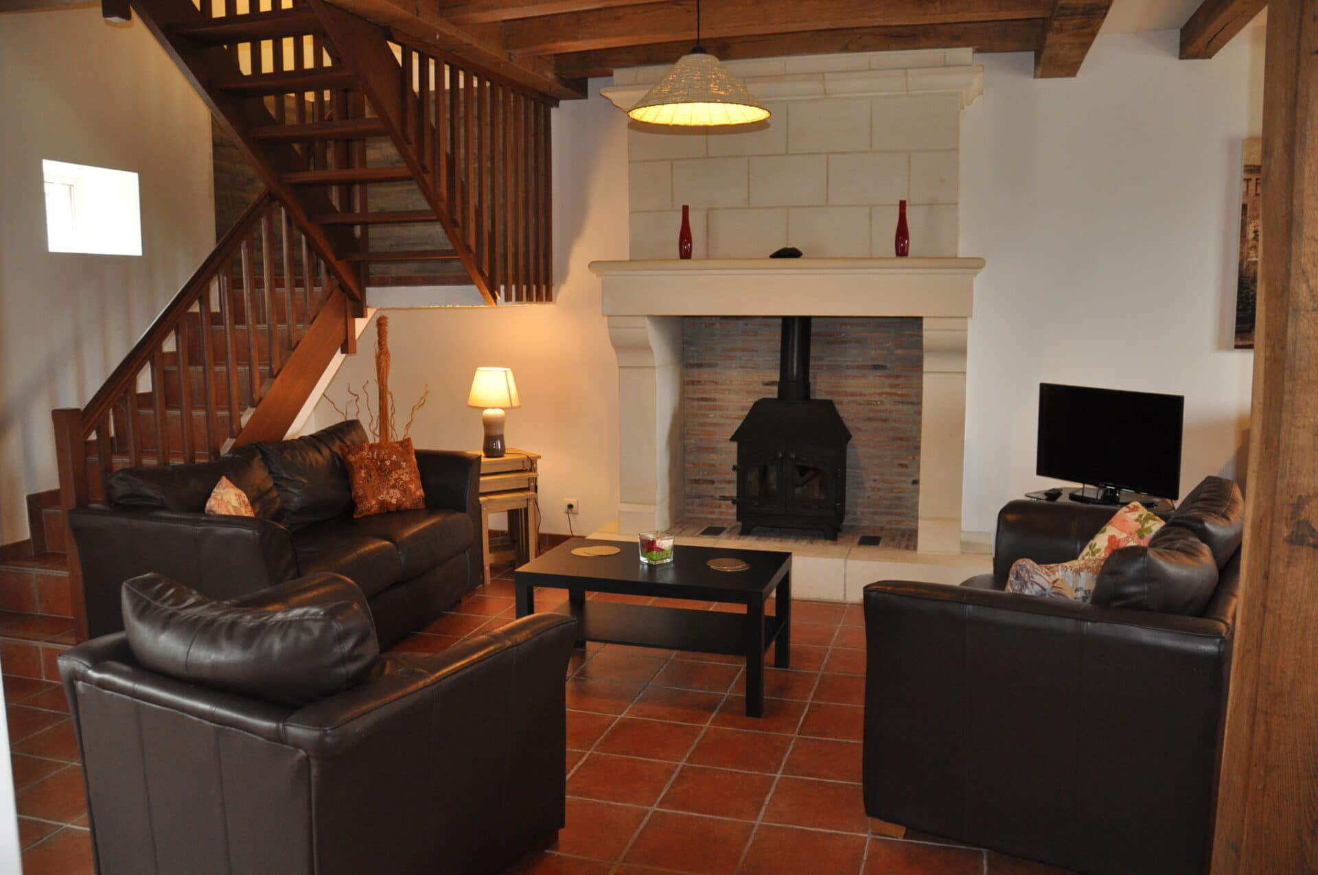 gite piscine beauval loches salon villa saule