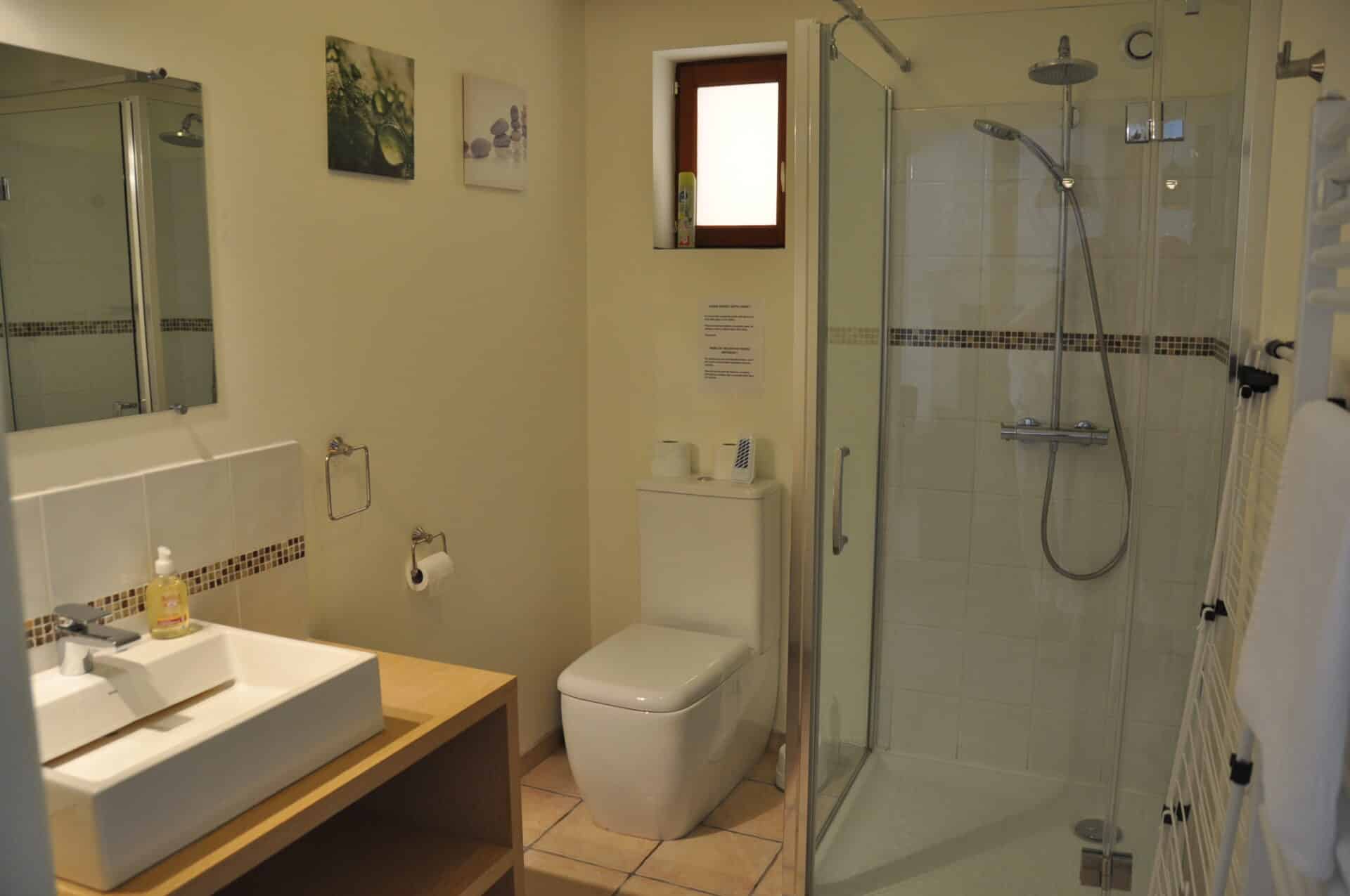 gite piscine loches beauval salle douche chene