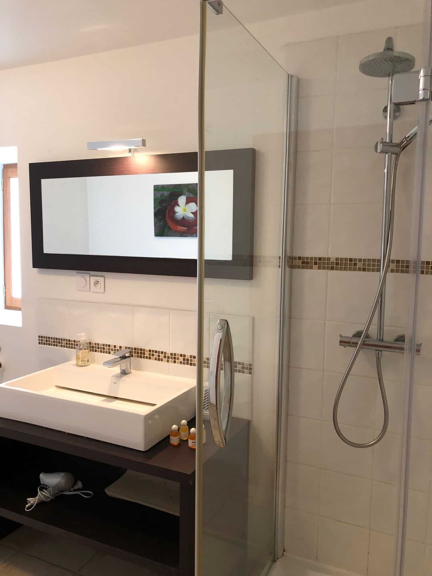 gite piscine beauval loches douche villa bouleau